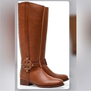 Tory Burch Amanda tumbled leather boots